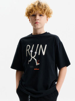 PELICAN, футболка для мальчиков, Черный  фото 2