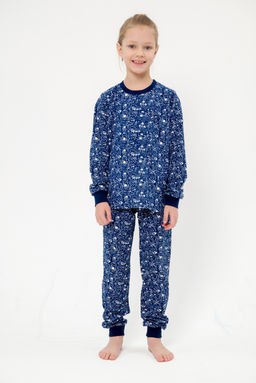 Пижама детская из кулирки пенье на манжетах Дрёма космос - Амадэль фото 2