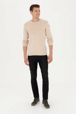 Мужской свитер песочного меланжа - U.s. polo assn фото 4