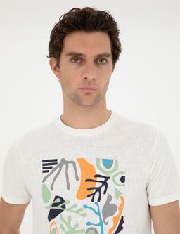 Белая приталенная футболка с круглым вырезом - Cacharel фото 2