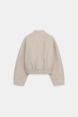 SOFT BOMBER JACKET WITH ELASTIC HEM - Zara фото 7