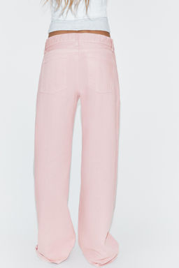 JEANS TRF REVERSIBLE TIRO MEDIO / Rosa - Zara фото 10