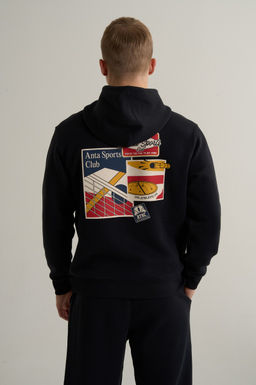 Худи Черный ANTA SPORTS CLUB Sweat Hoodie  фото 5