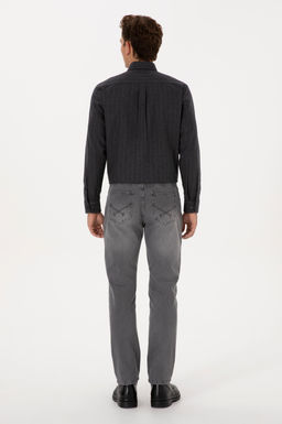 Erkek Gri Straight Fit Jean Pantolon - U.s. polo assn фото 4