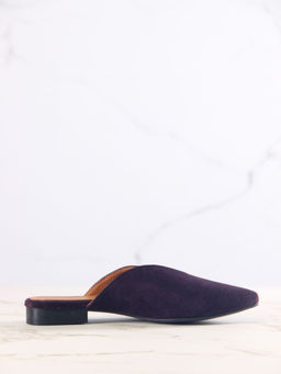 Мюли 1001.34104bl.Сливовая замша