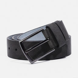 Ремень мужской, ширина 3,5 см, винт, пряжка металл, цвет серый