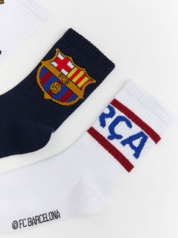Barcelona Desenli Erkek ?ocuk Soket ?orap 5li