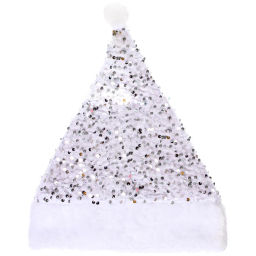 Цена за 2 шт. Колпак новогодний "Сияние", Серебро