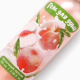 Гель для душа женский, 100 мл, аромат молочного персика, Beauty Fox