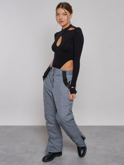 Полукомбинезон горнолыжный CHUNMAI 811Sr женский серый утеплитель 250 г/м² - Mtforce фото 18