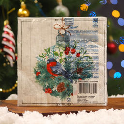 Цена за 2 шт. Салфетки новогодние бумажные Home Collection Сказочное украшение, 3 слоя, 33?33 см, 20 шт.