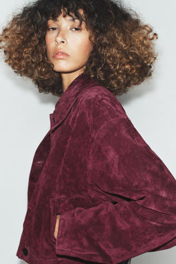 100% SUEDE LEATHER JACKET - Zara фото 5