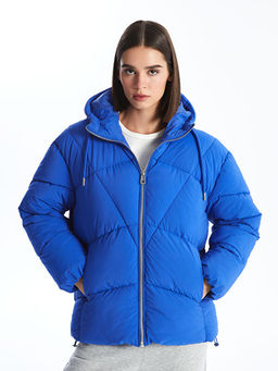 Kap??onlu D?z Oversize Kad?n ?i?me Mont