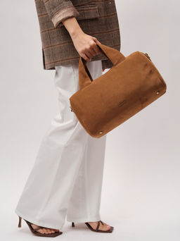 Замшевая сумка Bowling DBR 31378 светло-коричневый  фото 5