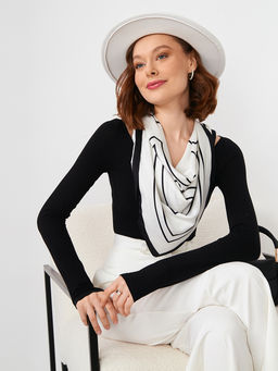 Большой, мягкий, тонкий и очень нежный двусторонний платок с рисунком. - Tantino фото 11