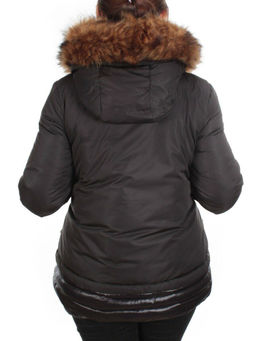 H-1053 BLACK Куртка зимняя женская ENOVICH (200 гр. холлофайбера)