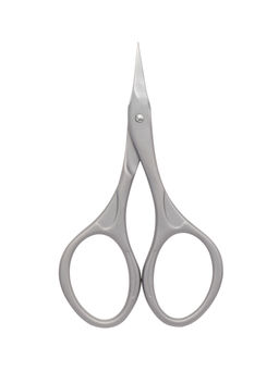 Frau Finger Ножницы маникюрные для ногтей изогнутые / Premium PS 22, матовые, ручная заточка, 9,2 см