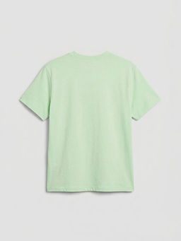 Bisiklet Yaka Bask?l? Erkek ?ocuk Ti??rt