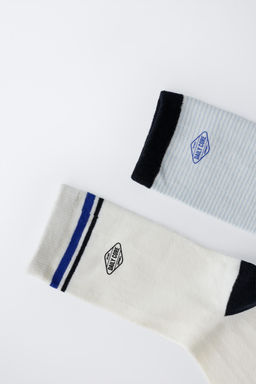 2-PACK OF LOGO AND STRIPE SOCKS - Zara фото 3