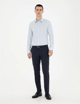 A__k Mavi Slim Fit Uzun Kollu G_mlek - Pierre cardin фото 4