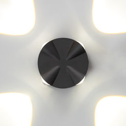 Бра BayerLux «Снек», 4хLED, 4 Вт, 4000К, IP66, чёрный, 9.3×4.5×9.3 см