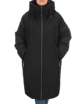 M-9097 BLACK Пальто зимнее женское CORUSKY (верблюжья шерсть)