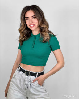 Топ Стрэйси (зеленый) - Nadi bordo фото 7