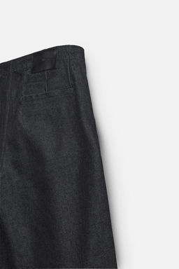 PLEATED WIDE-LEG JORTS - Zara фото 8