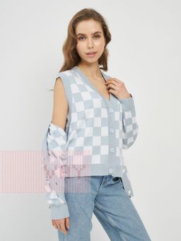 Жилет женский 5221-1740. 1267/798 туманная роса/белый