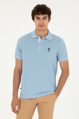Мужская голубая базовая футболка Неожиданная скидка в корзине - U.s. polo assn фото 8