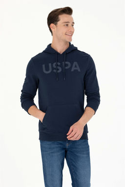 U. S. Polo Assn / Мужской темно-синий базовый свитшот - U.s. polo assn фото 3