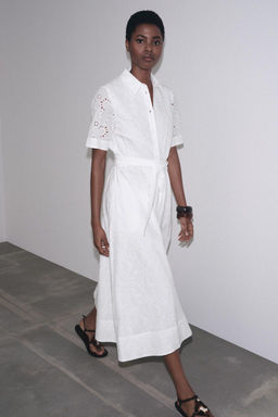 ZW COLLECTION EMBROIDERED SHIRT DRESS - Zara фото 2