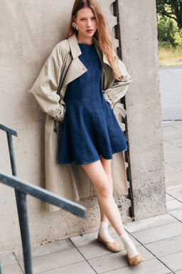Vestido denim con falda acampanada - H&m фото 3