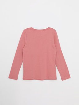 Bisiklet Yaka Basic Uzun Kollu K?z ?ocuk Ti??rt