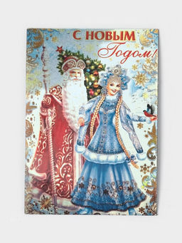 Подарочный набор посуды Adelica «С Новым годом», менажницы деревянные: снеговик 25×14 см, ёлка 25×20.5 см, магнит, в подарочной коробке