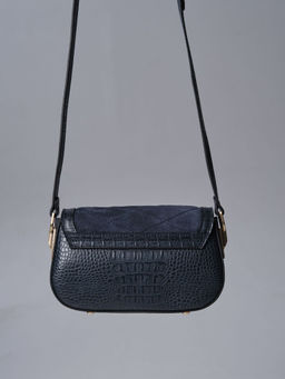 Сумка замшевая на плечо Deboro 30791 серо-синий