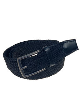 Ремень женский текстильный, цвет черный