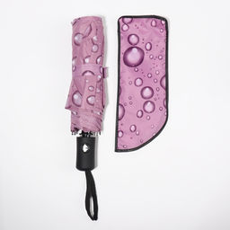 Зонт автоматический Капли, 3 сложения, 8 спиц, R = 47 см, рисунок МИКС - Simaland фото 6