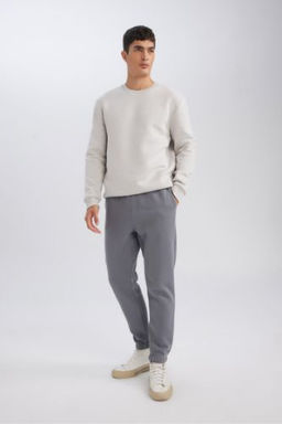Relax Fit Kal?n Jogger Esofman Alt? Basic Duz Beli Bagc?kl? Lastikli Paca Cepli
