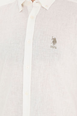 Мужская рубашка цвета хаки с длинным рукавом - U.s. polo assn фото 14