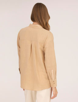 Bej Keten Kar___ml_ G_mlek - Pierre cardin фото 5