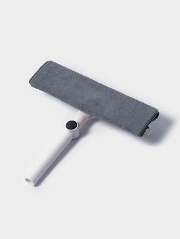 Окномойка бабочка, стальная телескопическая ручка, микрофибра, поворот на 180°, 27×7×114(137) см