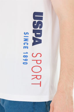 Мужская белая футболка с круглым вырезом - U.s. polo assn фото 14