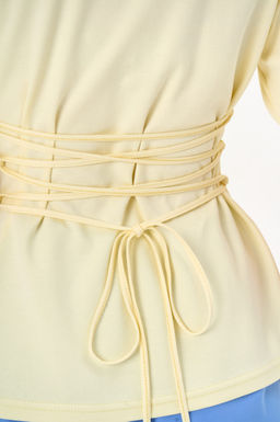 Футболка с завязками Николь (жёлтый) - Эльза фото 2