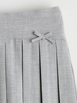 Beli Lastikli Basic K?z ?ocuk Pileli Etek