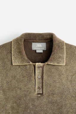 GARMENT-DYED POLO SHIRT - Zara фото 17