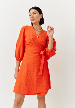 Платье на запах из жатого хлопка - TO BE ONE фото 4