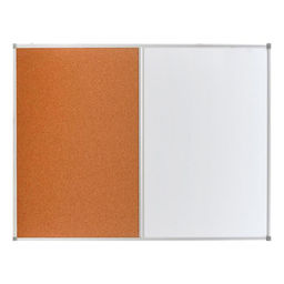 Доска комбинированная 90×120 см, магнитно-маркерная/пробковая, Calligrata СТАНДАРТ, в алюминиевой рамке