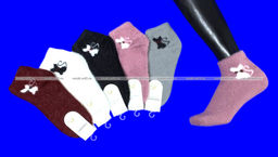 Цена за 10 пар. МИНИBS термоноски женские АНГОРА НОРКА "Кошечка" арт. 2770