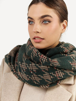 в составе ШЕРСТЬ  и КАШЕМИР Большой, мягкий, теплый  двусторонний палантин - Tantino фото 4